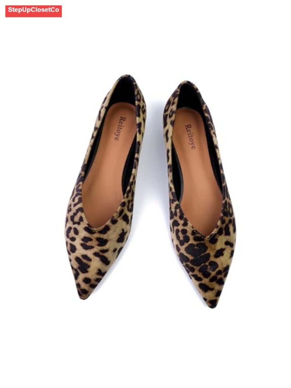 Pointed Toe Ballet Flats Suede Comfortable Dressy Work Shoes